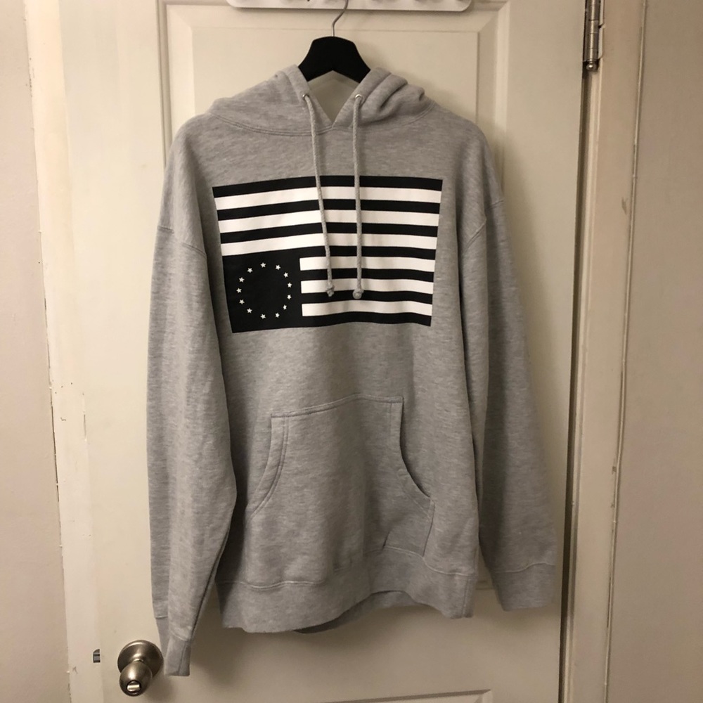 Black Scale Rebel Flag Hoodie QS